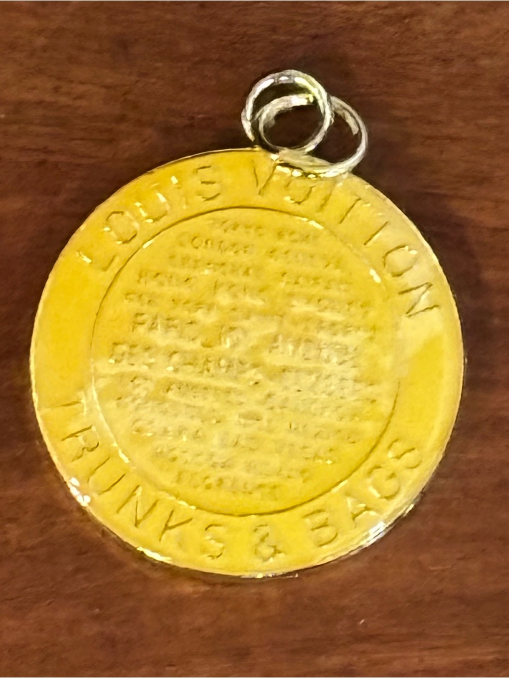 Upcycled Louis Vuitton Trunks & Bags Yellow Gold Charm Bag Purse Keychain - Picture 8 of 8